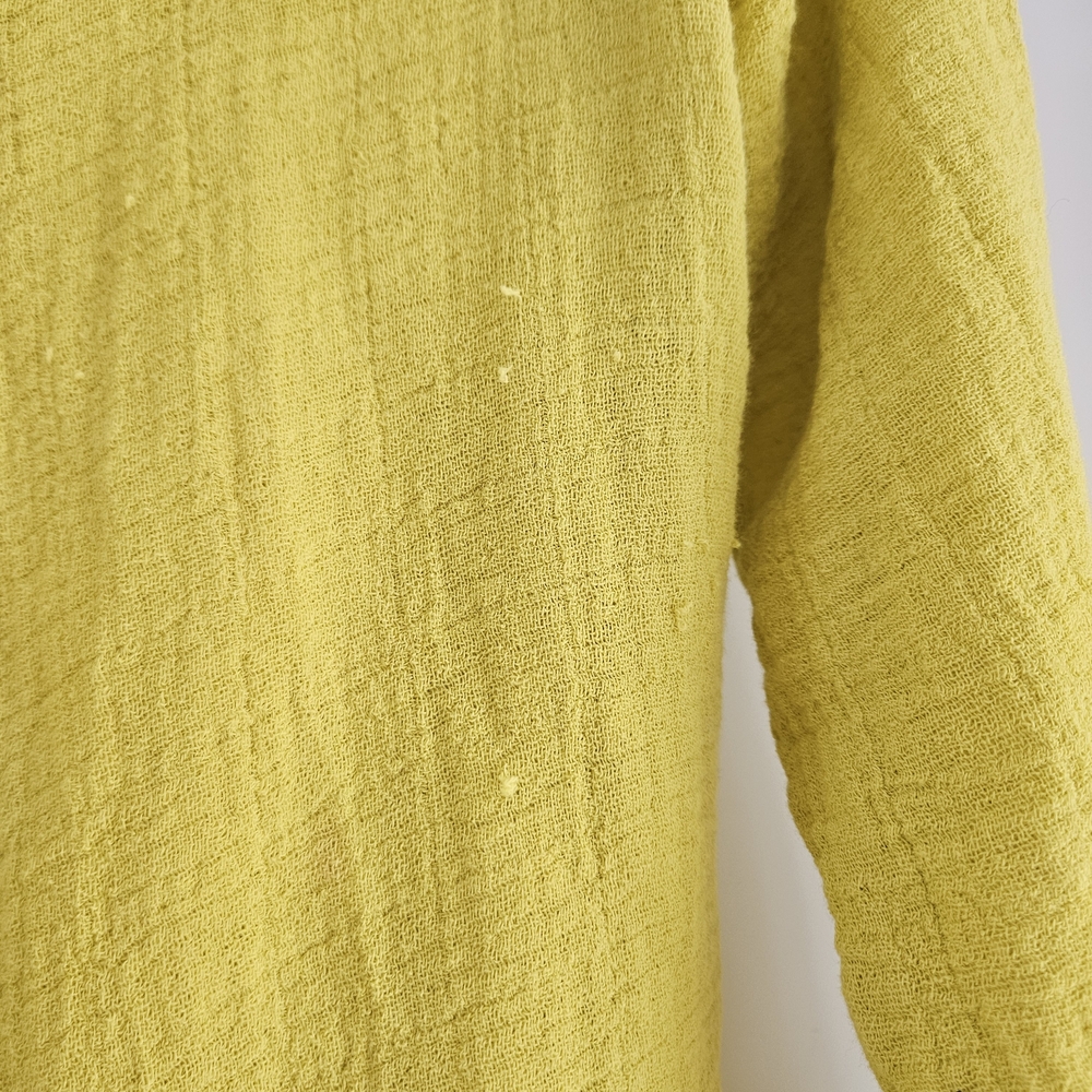 Elegant Yellow Women's Blouse - Picture 2 of 6